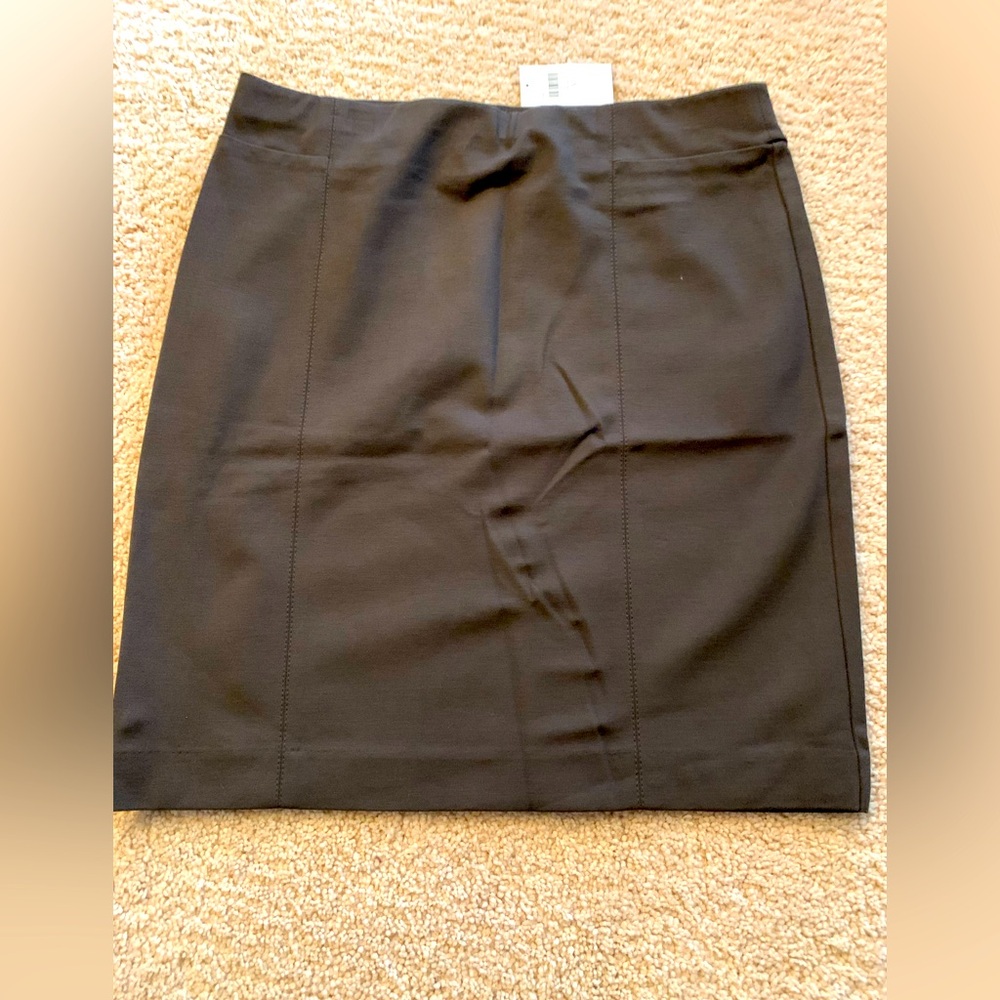 NWT womens chocolate brown pencil skirt